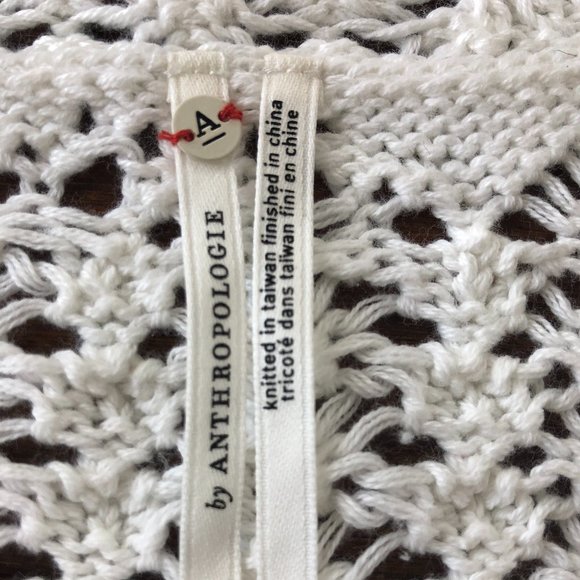 Anthropologie MEADOW CROCHET BABYDOLL TOP S - Picture 5 of 13